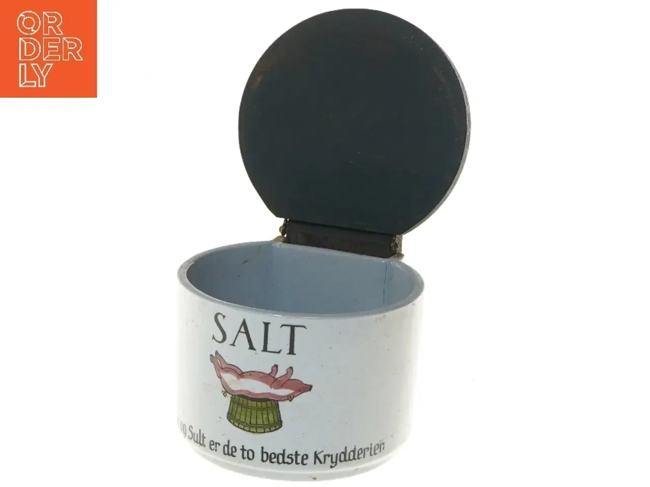 Billede 6 - Vintage saltkar med låg (str. Ø 13,5 cm)