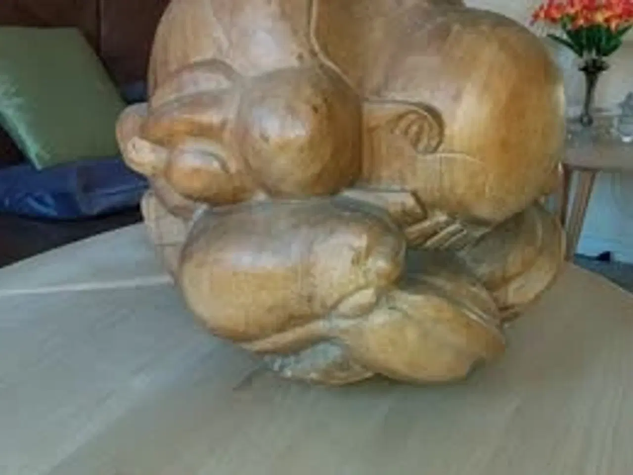 Billede 3 - Grædende Buddha (Yogi), 40 cm høj.