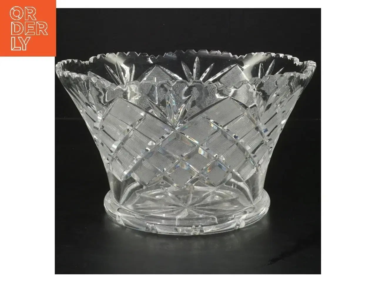 Billede 1 - Dekorativ krystalskål (str. Ø 22 cm)