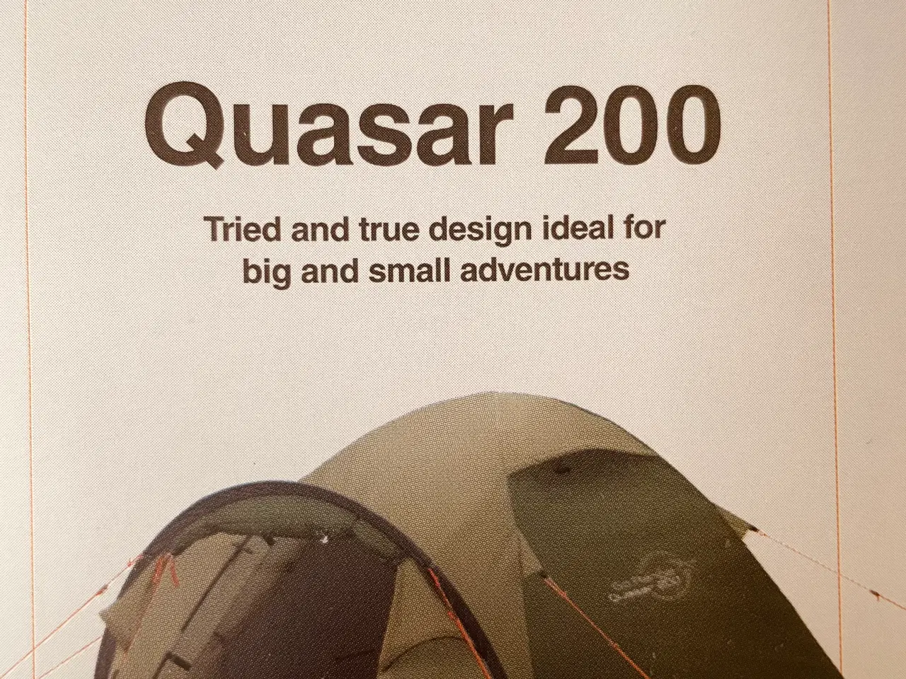 Billede 1 - Quasar 200 2 personer telt