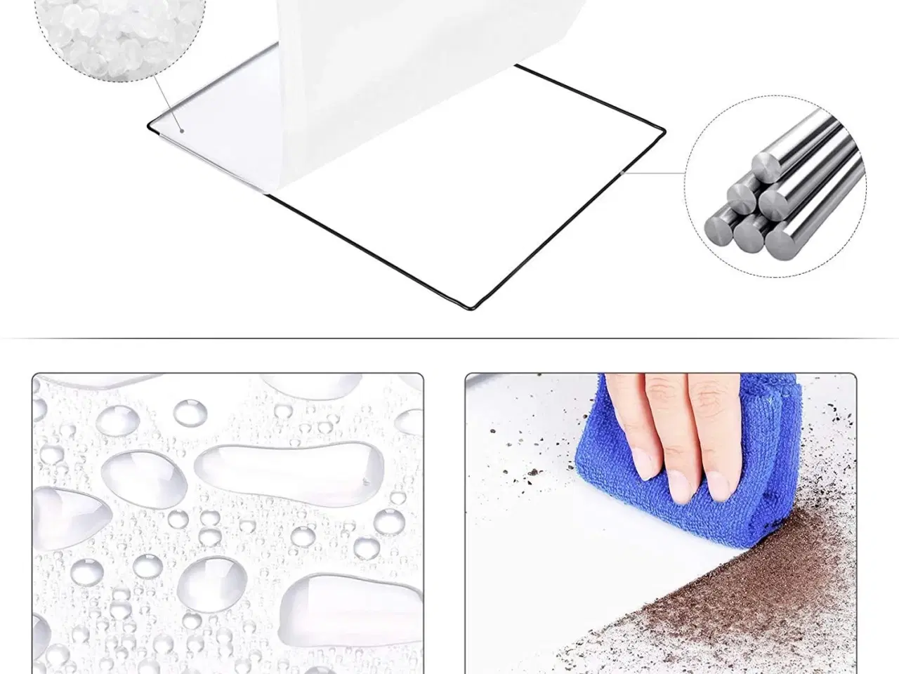 Billede 6 - Marsvinebur legehave fra SONGMICS – modulært DIY hyttebur, hvid (LPC004W01)