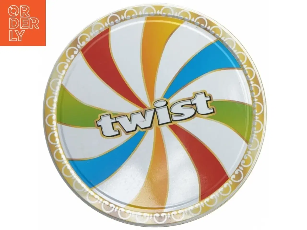 Billede 4 - Twist metaldåse fra Twist (str. Ø 19,5 cm længde 8 cm)