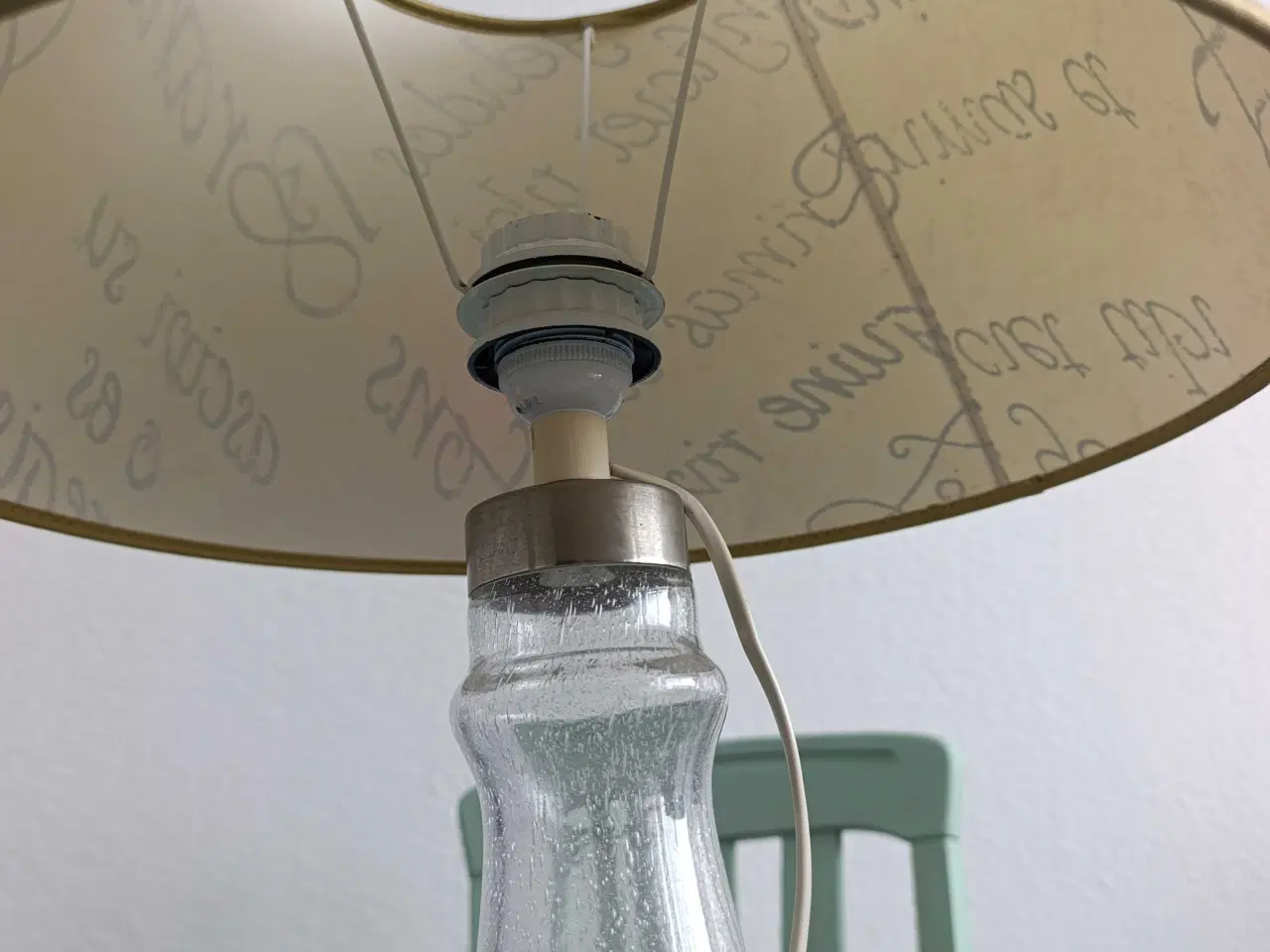 Billede 4 - Holmegaard glas bordlampe 
