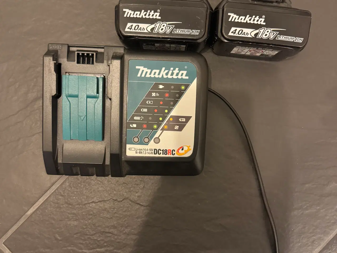 Billede 1 - Makita 2X batteri+lader