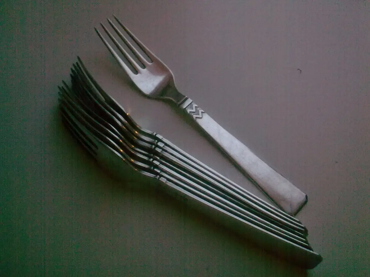 Billede 1 - Salatgaffel 8 STK. vintage ATLA frokostgaffel