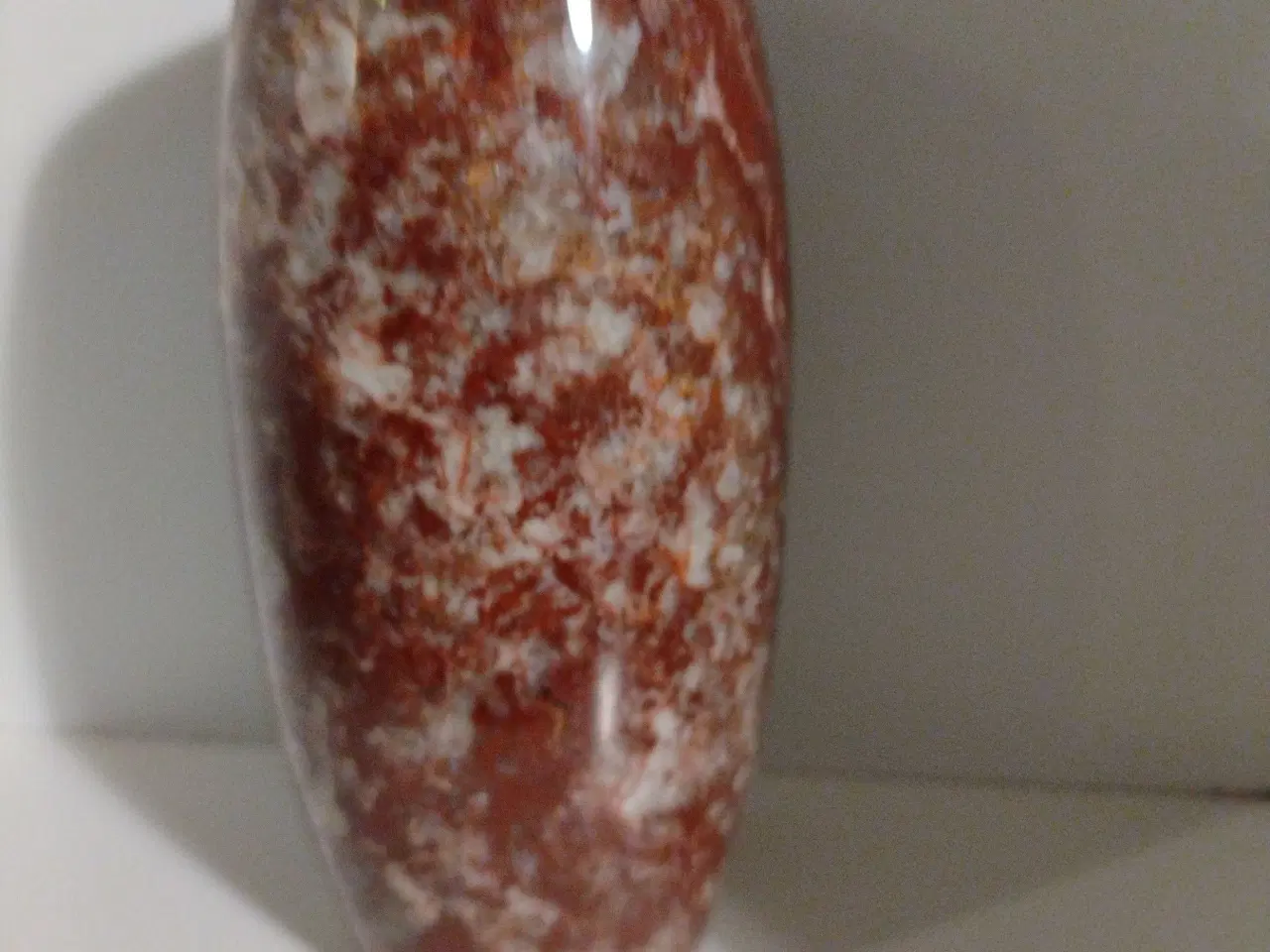 Billede 1 - Rød marmor vase