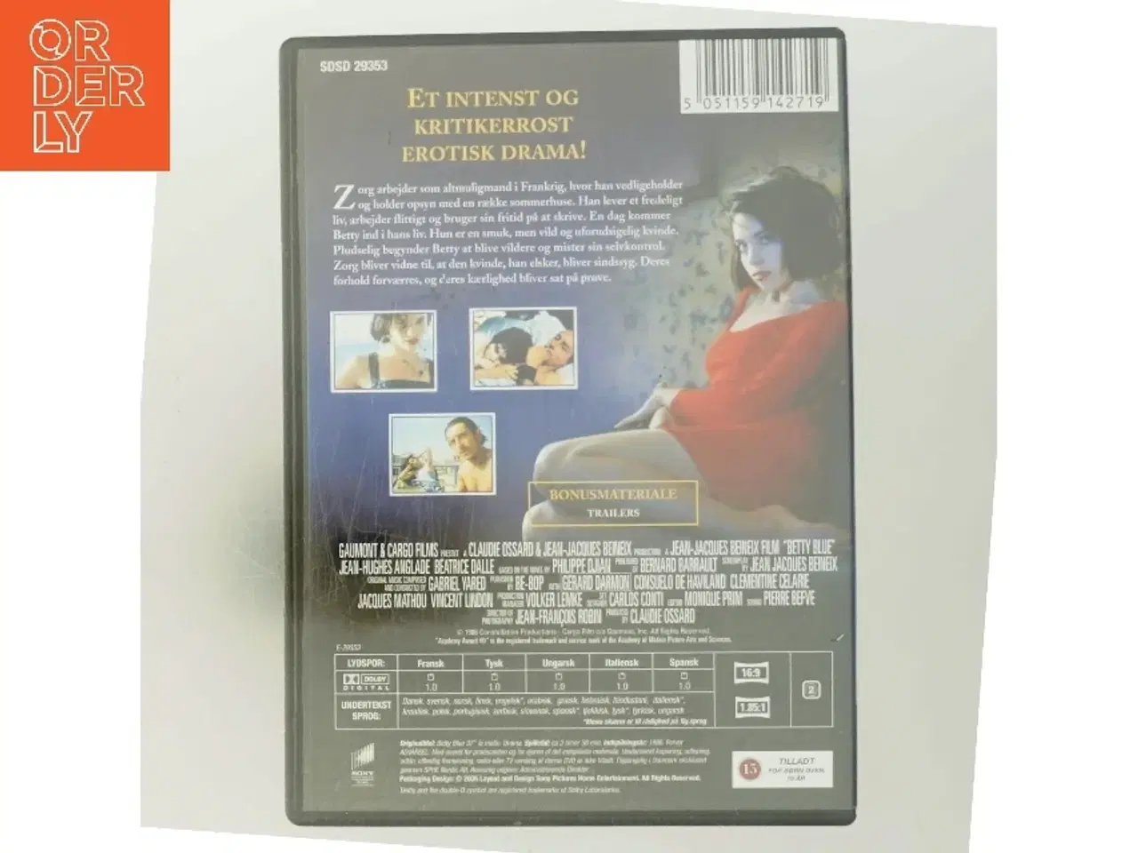 Billede 3 - Kas - Betty Blue DVD S-t <span class="label label-blank pull-right"<Director's cut edition</span<