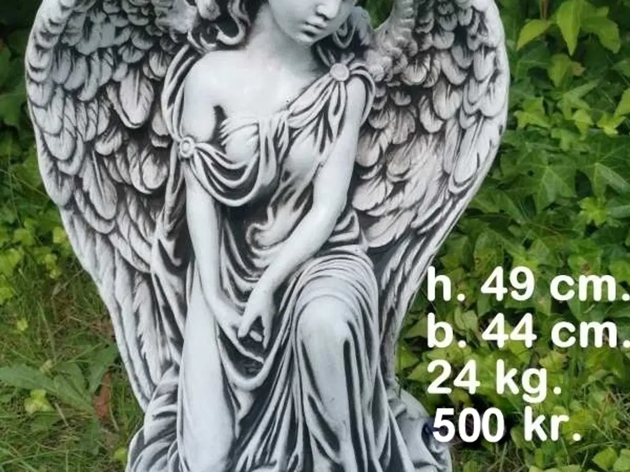Billede 8 - 🕊️👼🌿Havefigurer - Engle i beton – smukke 🕊️👼 