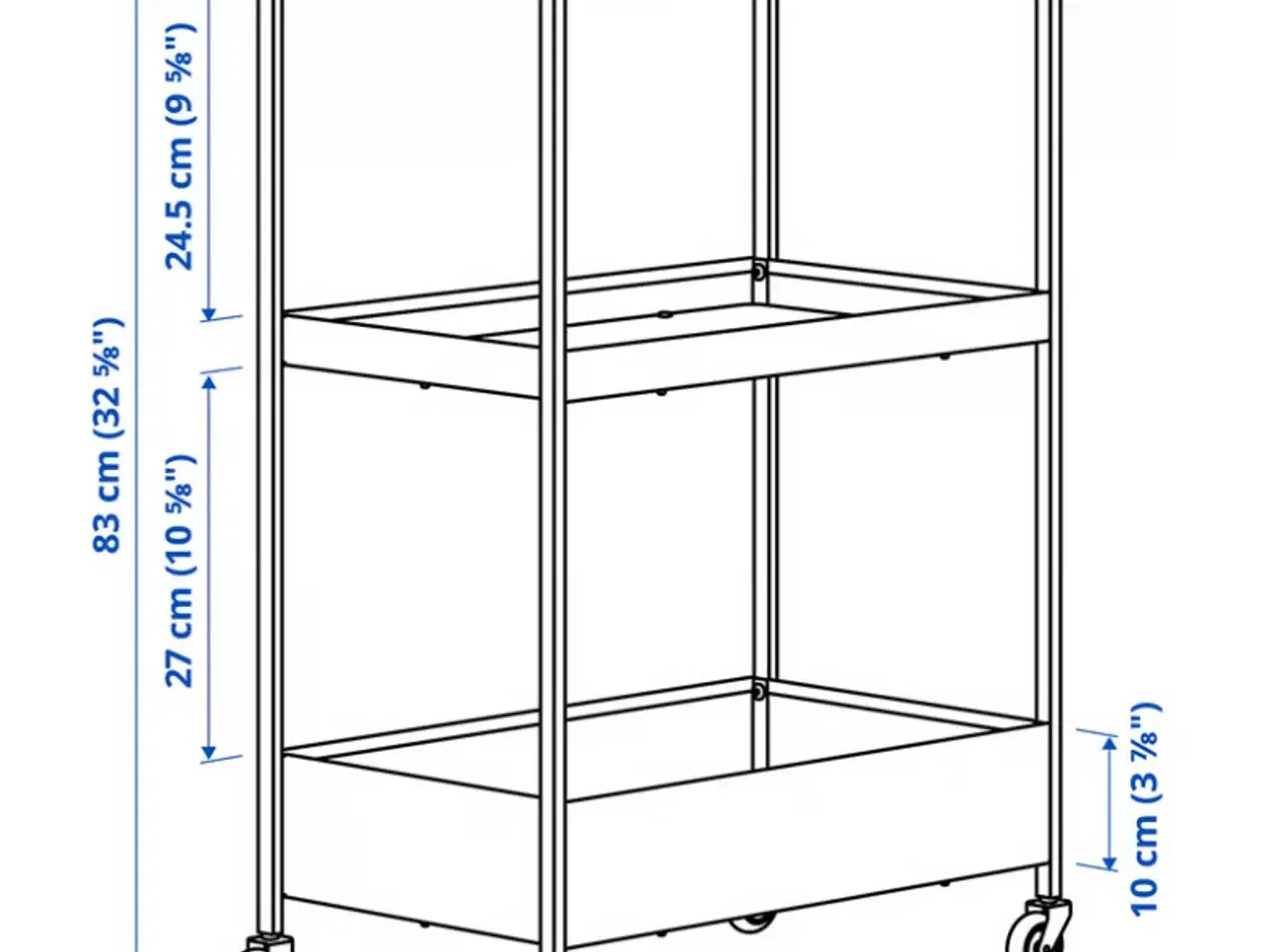 Billede 4 - NISSAFORS Rullebord fra Ikea