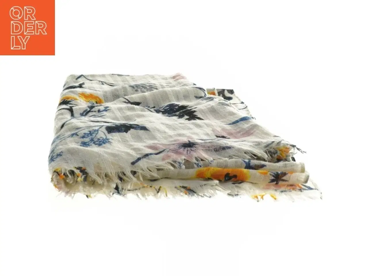 Billede 4 - Blomstret tørklæde fra Pieces (str. 191 x 92 cm)