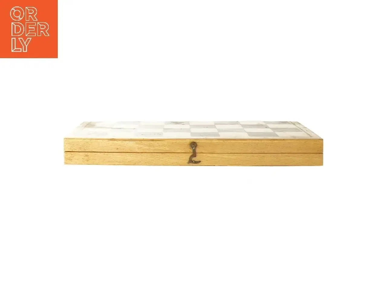 Billede 3 - Træ skakspil med æske (str. 3,5x17x33,5 cm)