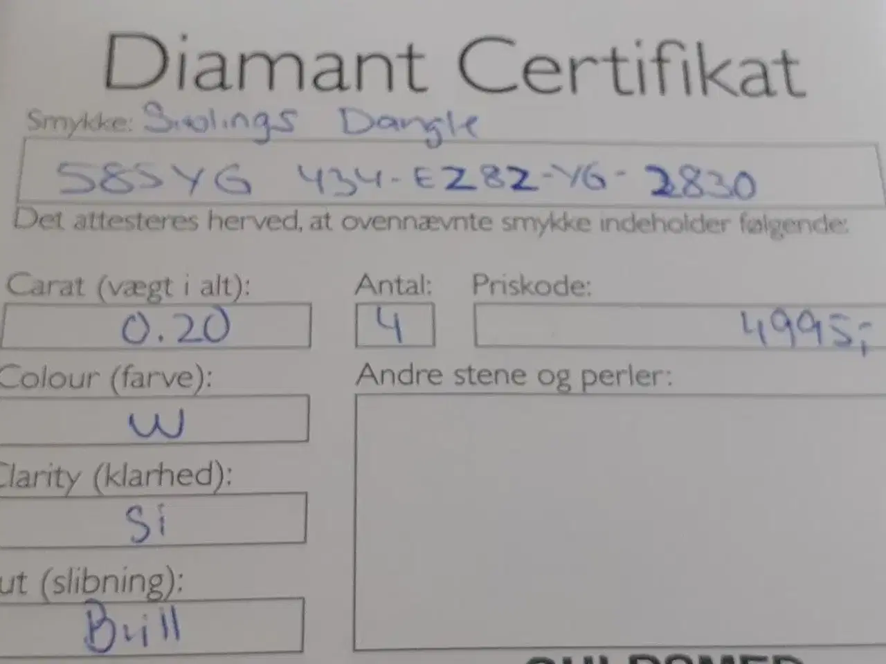 Billede 3 - Smukke diamantørestikker fra Dirks Jewellery