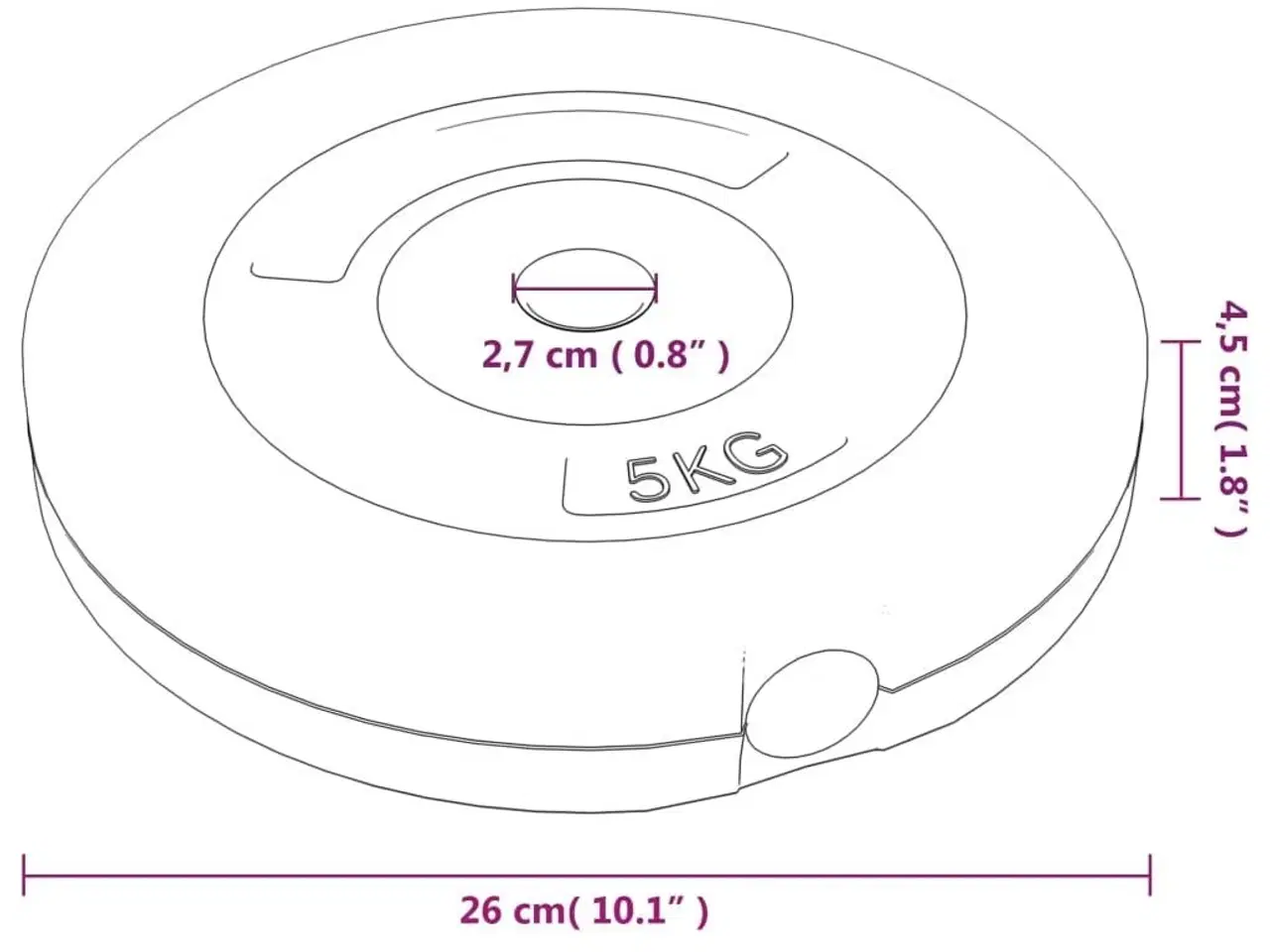 Billede 9 - Vægtskiver 4 stk. 30 kg cement