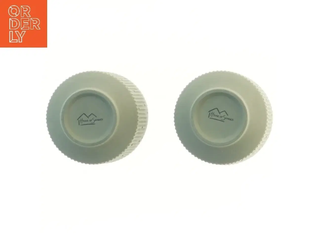 Billede 3 - Grønne keramiske krus, 2 stk, Ø 7 cm fra House of Sander (str. 2 stk Ø 7 cm)