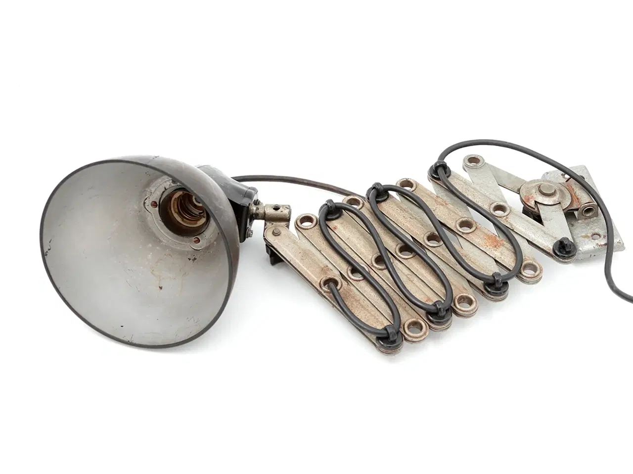 Billede 3 - Gammel Østtysk Bauhaus stil sakse værkstedslampe