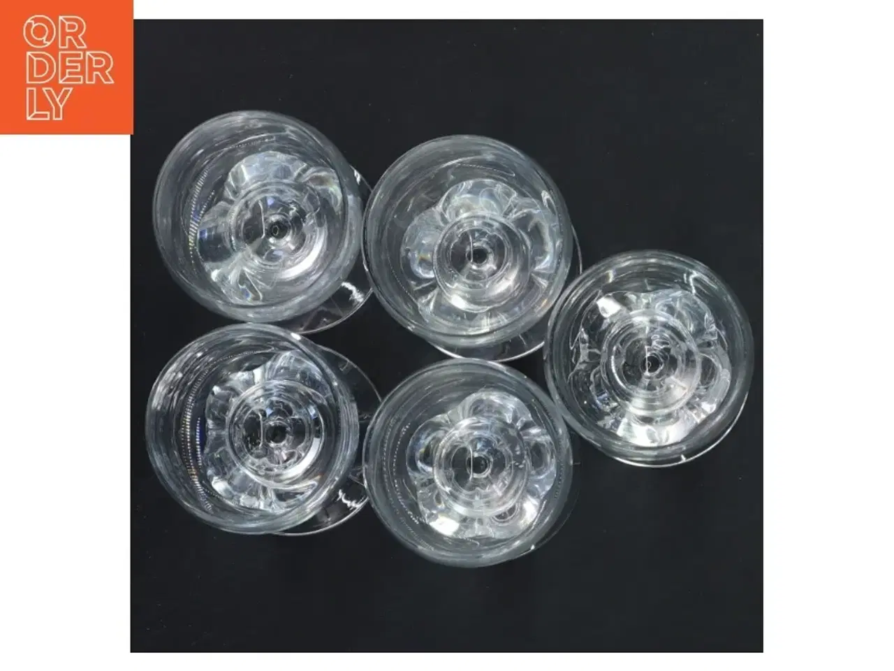 Billede 2 - Sæt af seks glas fra Holmegaard (str. Ø 5x9,5 cm)