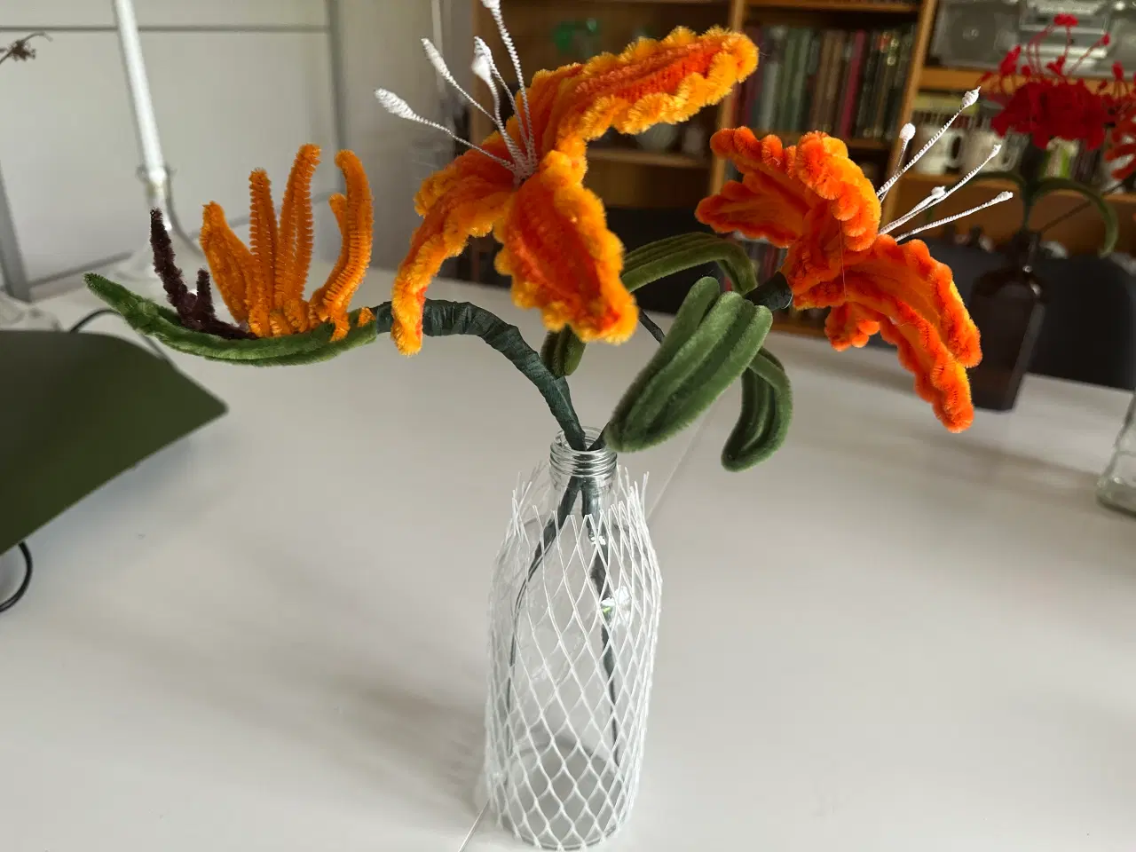 Billede 5 - Kunstige blomster lavet af piberensere