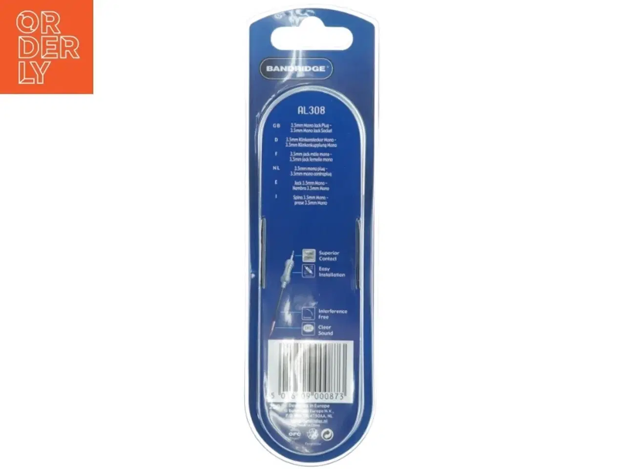 Billede 4 - 3,5mm mono lydkabel fra Bandridge (str. 3 m)