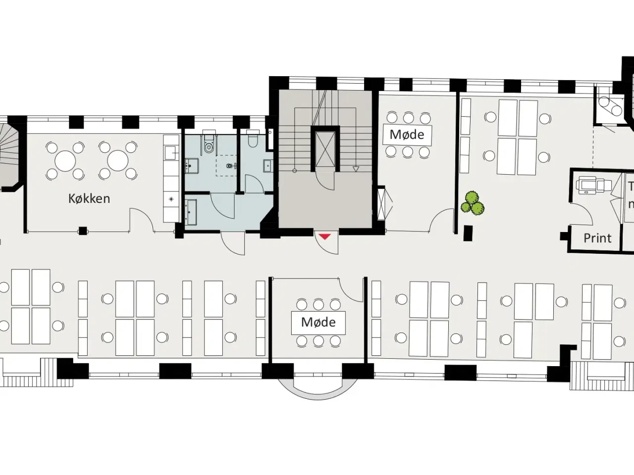 Billede 14 - Nyistandsat kontorlejemål i klassisk københavnerejendom – Fantastisk udsigt over byens tage og tårne