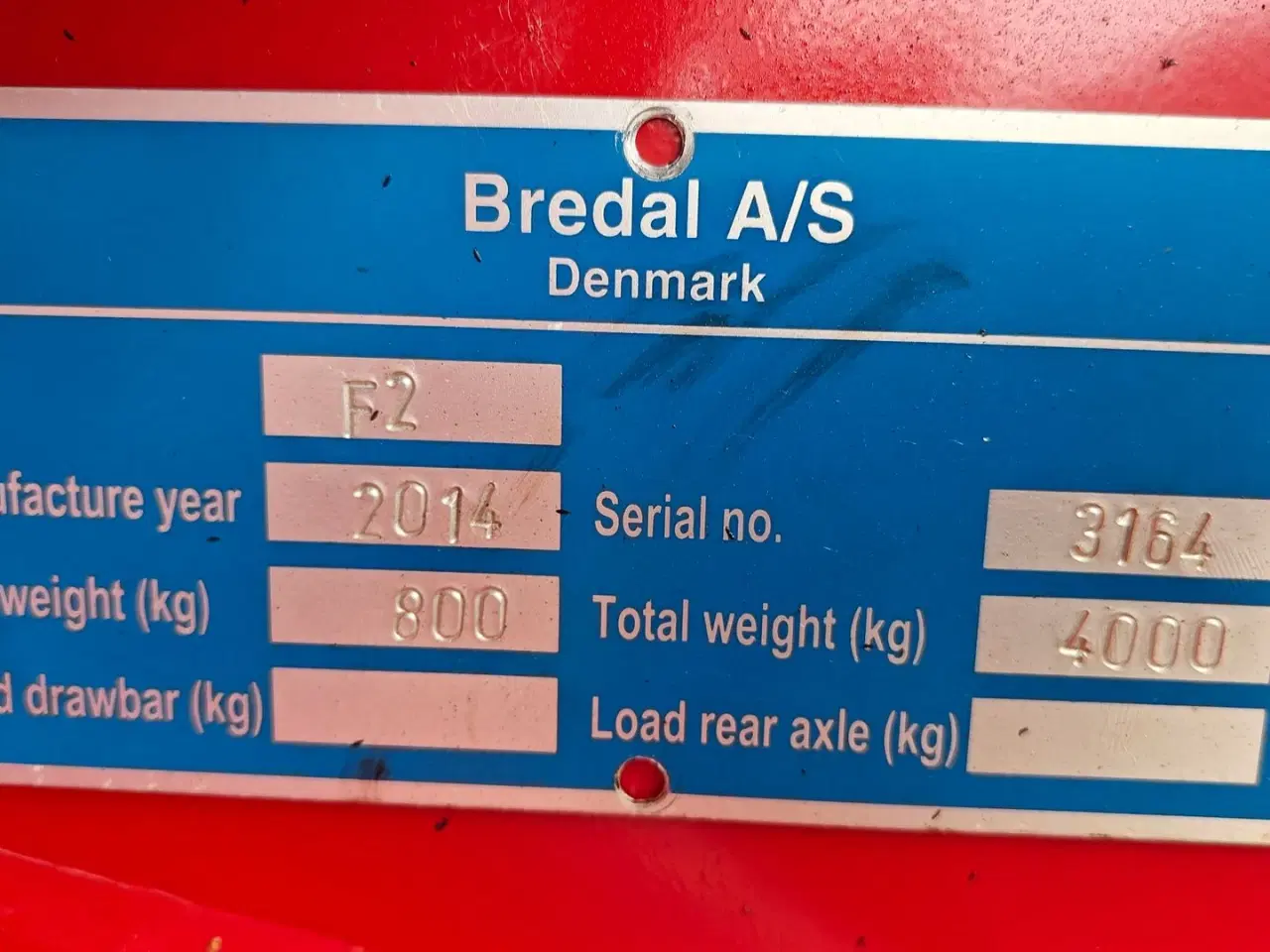 Billede 8 - Bredal F2 3200 VELHOLDT!