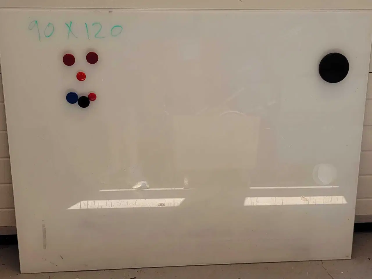 Billede 1 - 2 stk. Glas whiteboards 90x120