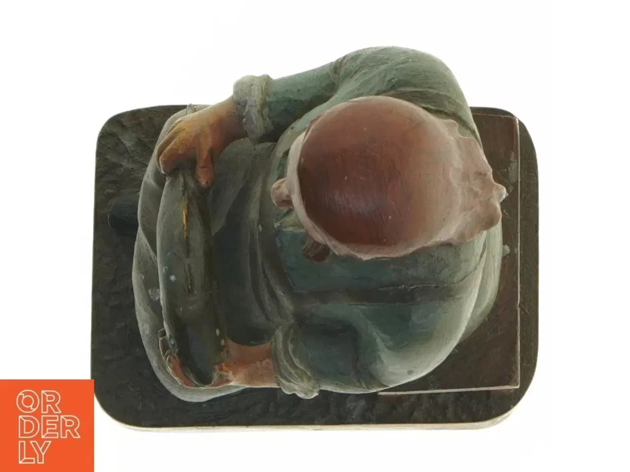Billede 6 - Træfigur af kvinde med fisk (str. 24x10 cm)