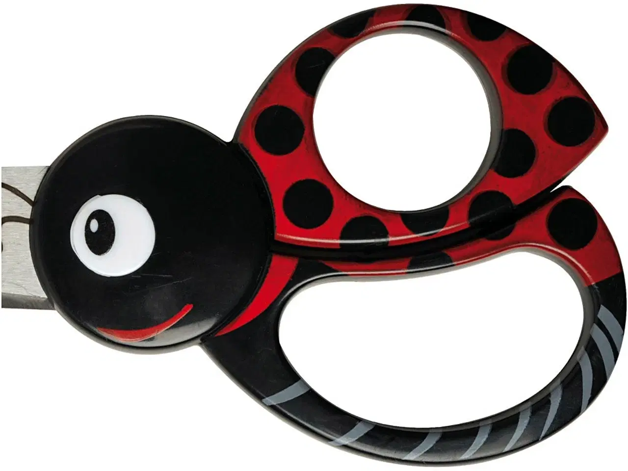 Billede 1 - Børnesaks med Dyremotiv, mariehøne, L: 13 cm, 1 stk.
