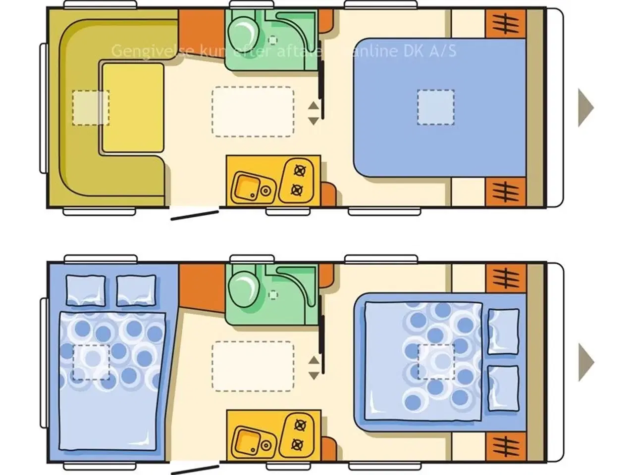 Billede 16 - 2014 - Adria Adora 563 PU   Fritstående queen seng