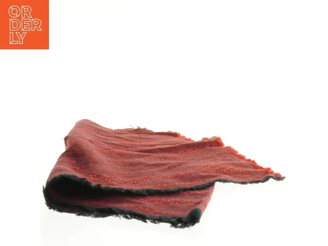 Billede 4 - Rødt håndvævet tæppe (str. 122 x 48 cm)