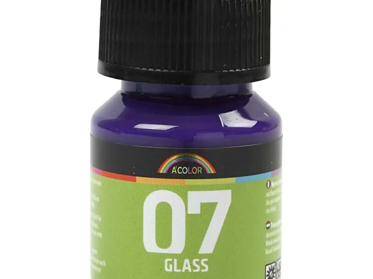 Billede 1 - A-Color Glass Rødviolet 30ml - Vandbaseret Lakmaling