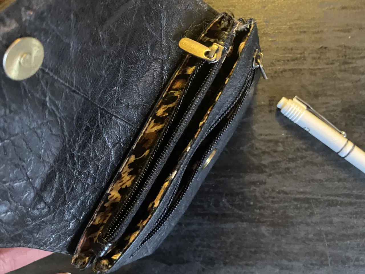 Billede 3 - Pung i sort læder