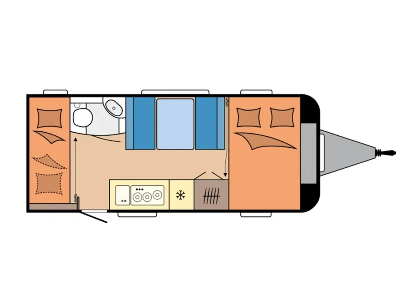 Billede 4 - 2018 - Hobby De Luxe Edition 490 KMF   2018 Hobby 490 KMF De Luxe Edition - se den nu hos Camping-Specialisten.dk