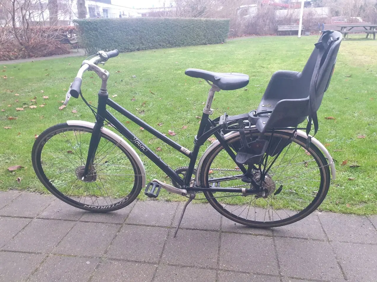Billede 1 - Jensen damecykel m. barnestol, 7 gear, 51 cm stel
