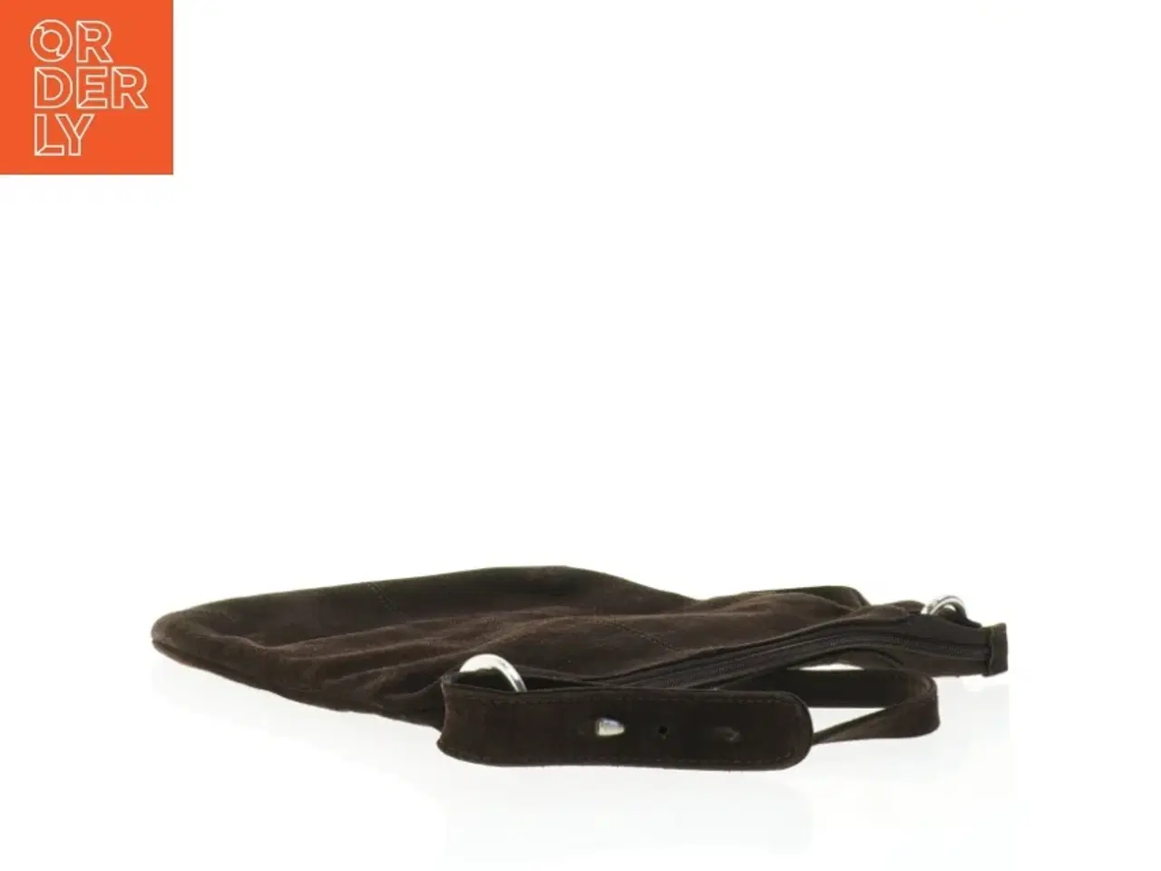 Billede 6 - Sort crossbody skuldertaske i blød ruskind fra Adax (str. 29 x 28 cm)