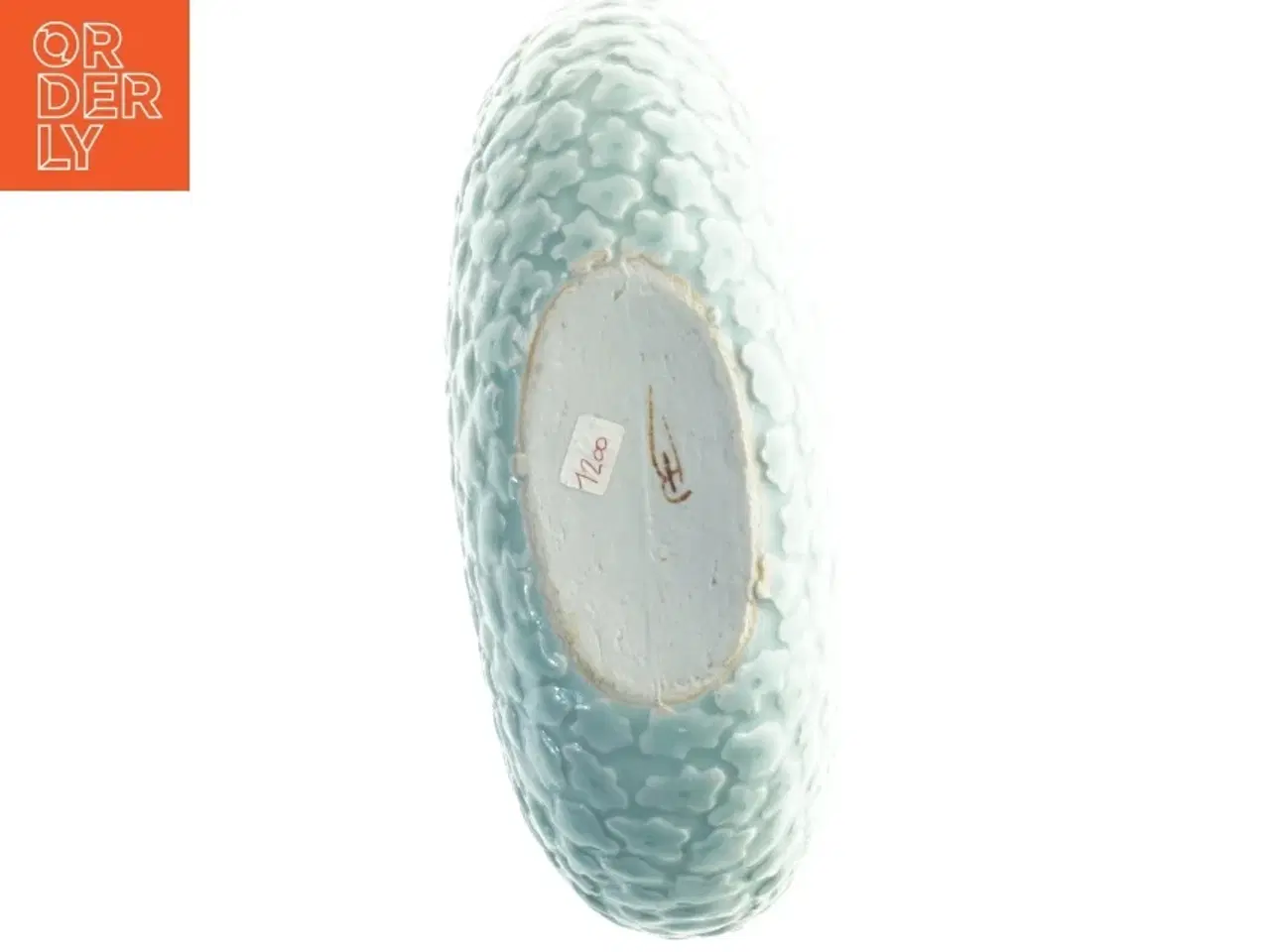 Billede 4 - Keramikvase med oval åbning, lystyrkis (str. 25 cm)