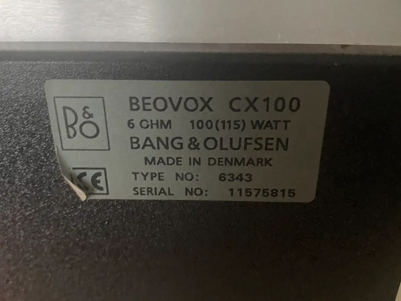 Billede 2 - Ikonisk B&O lyd: Bevox CX100 - Flot stand 