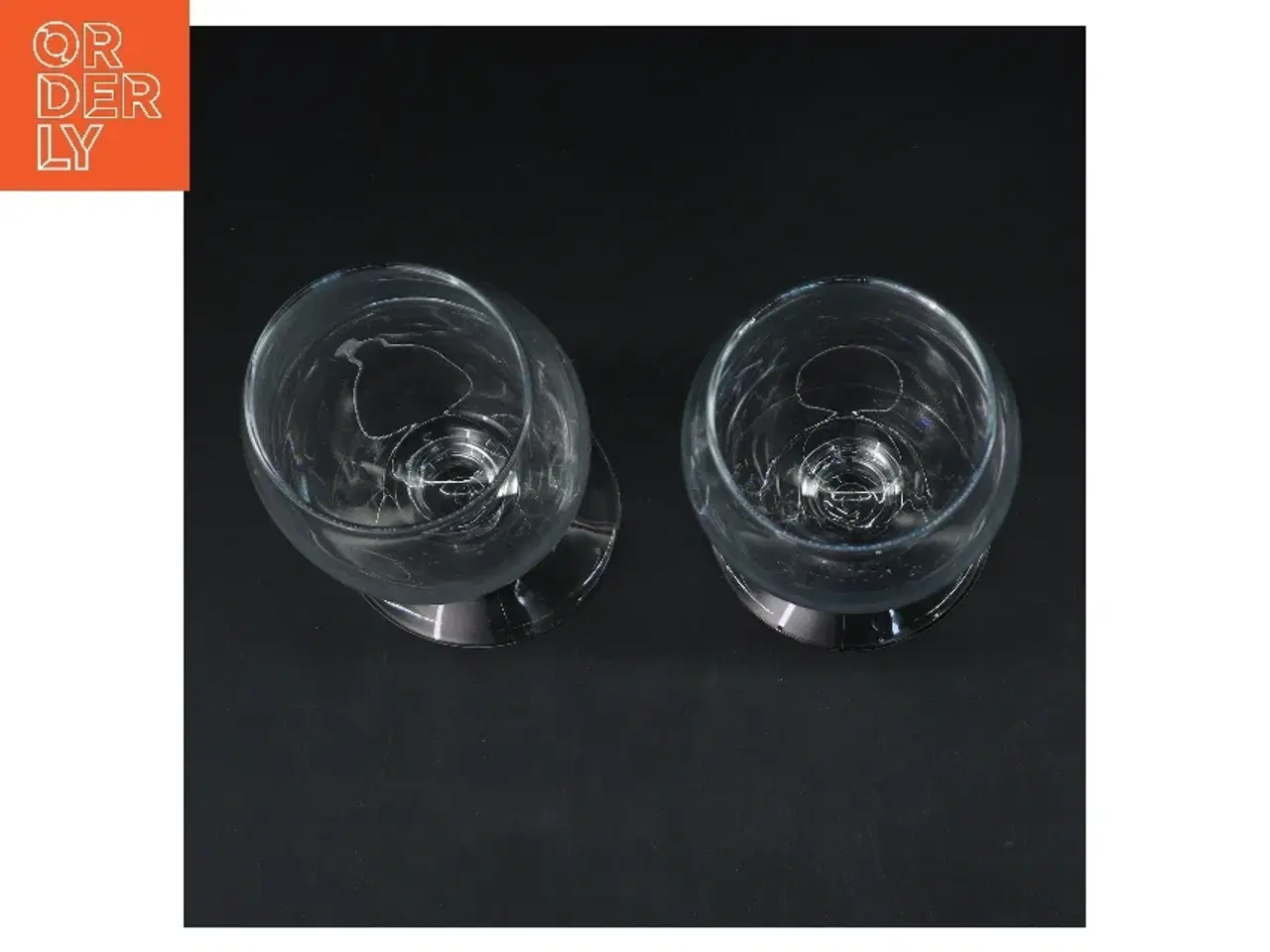 Billede 4 - Ølglas sæt fra Erik Bagger (str. 2 stk Ø 6,5 cm længde 19,5 cm)