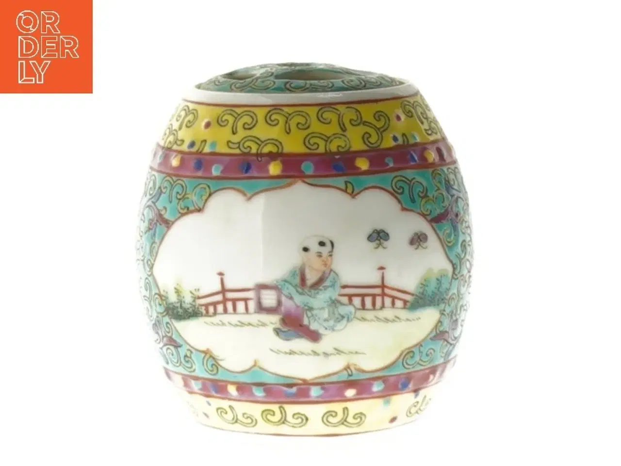 Billede 3 - Dekorativt porcelæns æg (str. 7,5 cm)