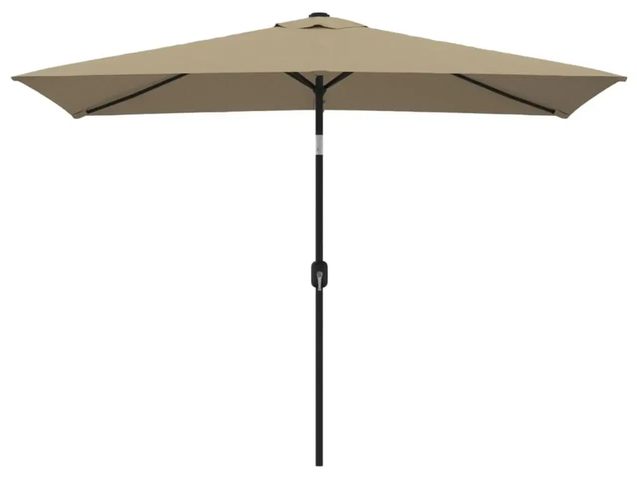 Billede 2 - Parasol med metalstang 300x200 cm gråbrun