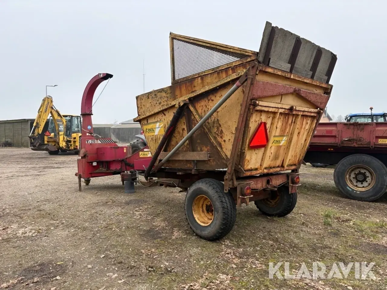 Billede 3 - Flishugger Lindana 270 med højtip vogn til