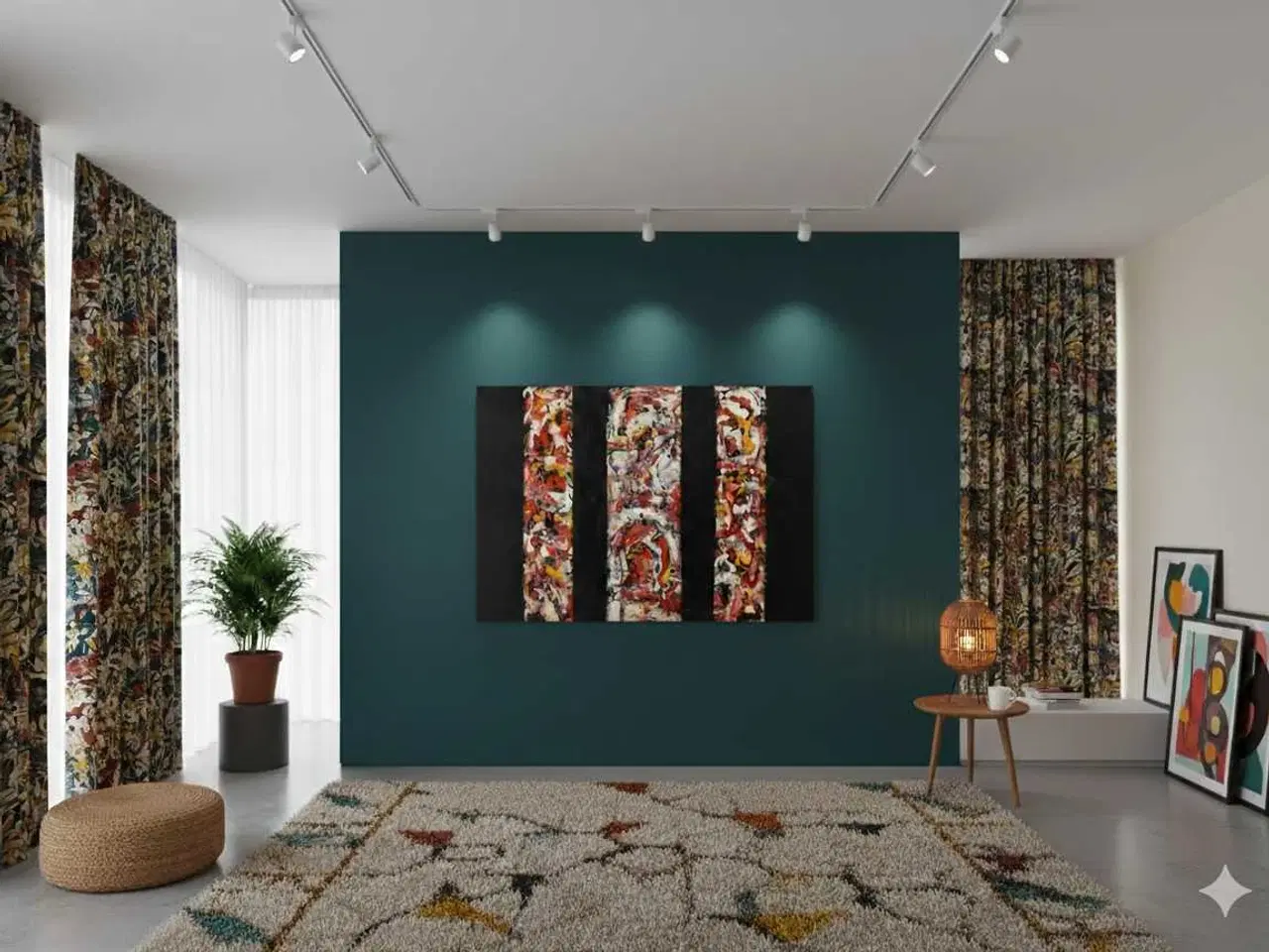 Billede 1 - Abstrakt Blikfang – Stort & Energisk Værk