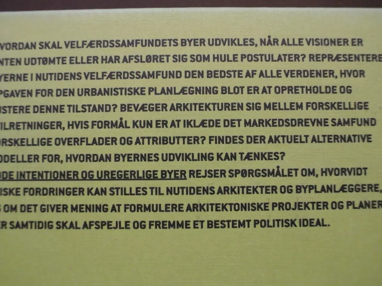 Billede 4 - gode intentioner og uregerlige byer, af tom nielse