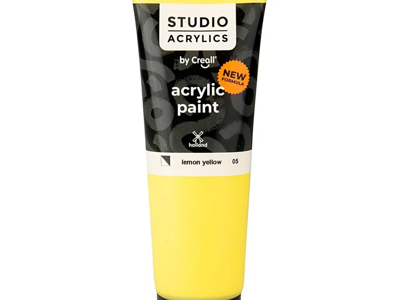 Billede 1 - Creall Studio Akrylmaling, halvdækkende, lemon yellow (05), 120 ml/ 1 fl.