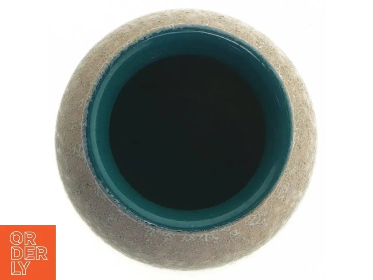 Billede 3 - Keramisk vase med blåt mønster fra W.GERMANY (str. 22 cm)