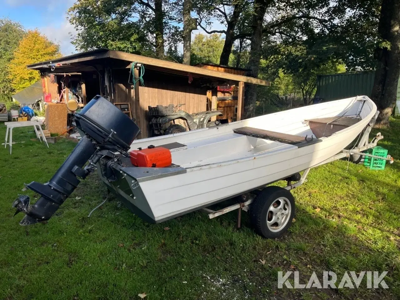 Billede 3 - Jolle med ophalervogn og Yamaha motor