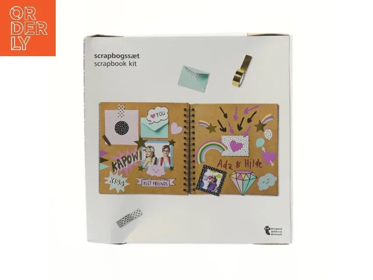 Billede 1 - Scrapbogssæt fra Tiger (str. 22x22x3 cm)