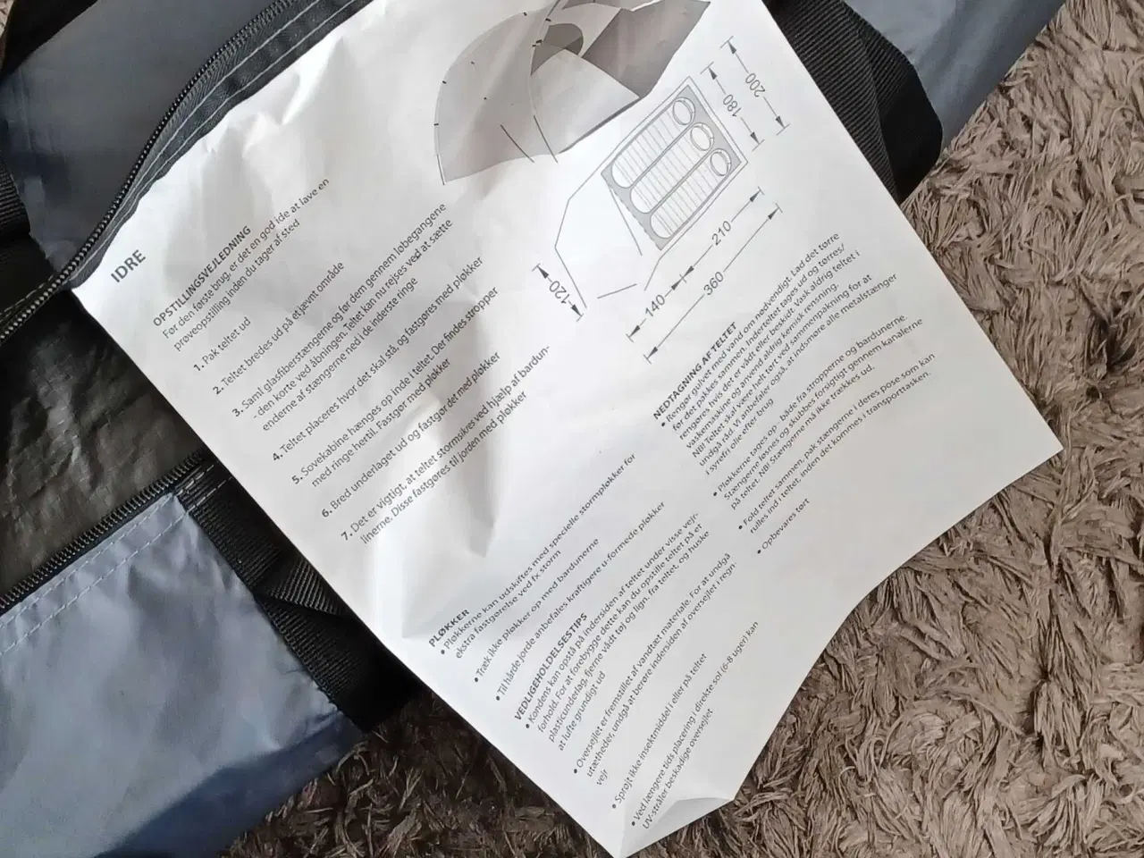 Billede 2 - Idre 3 personer telt til salg