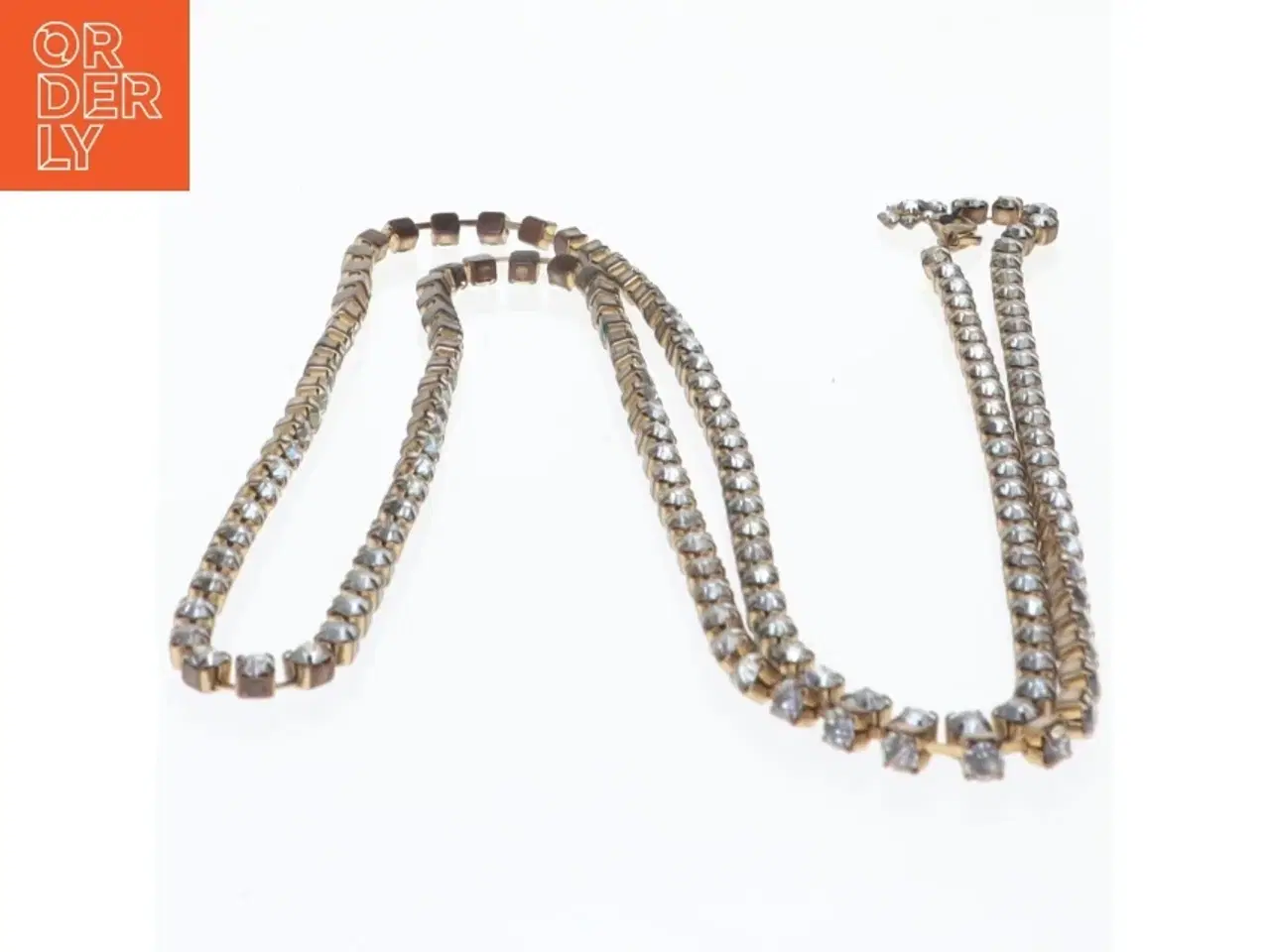 Billede 1 - Halskæde med krystaller (str. 105 cm)