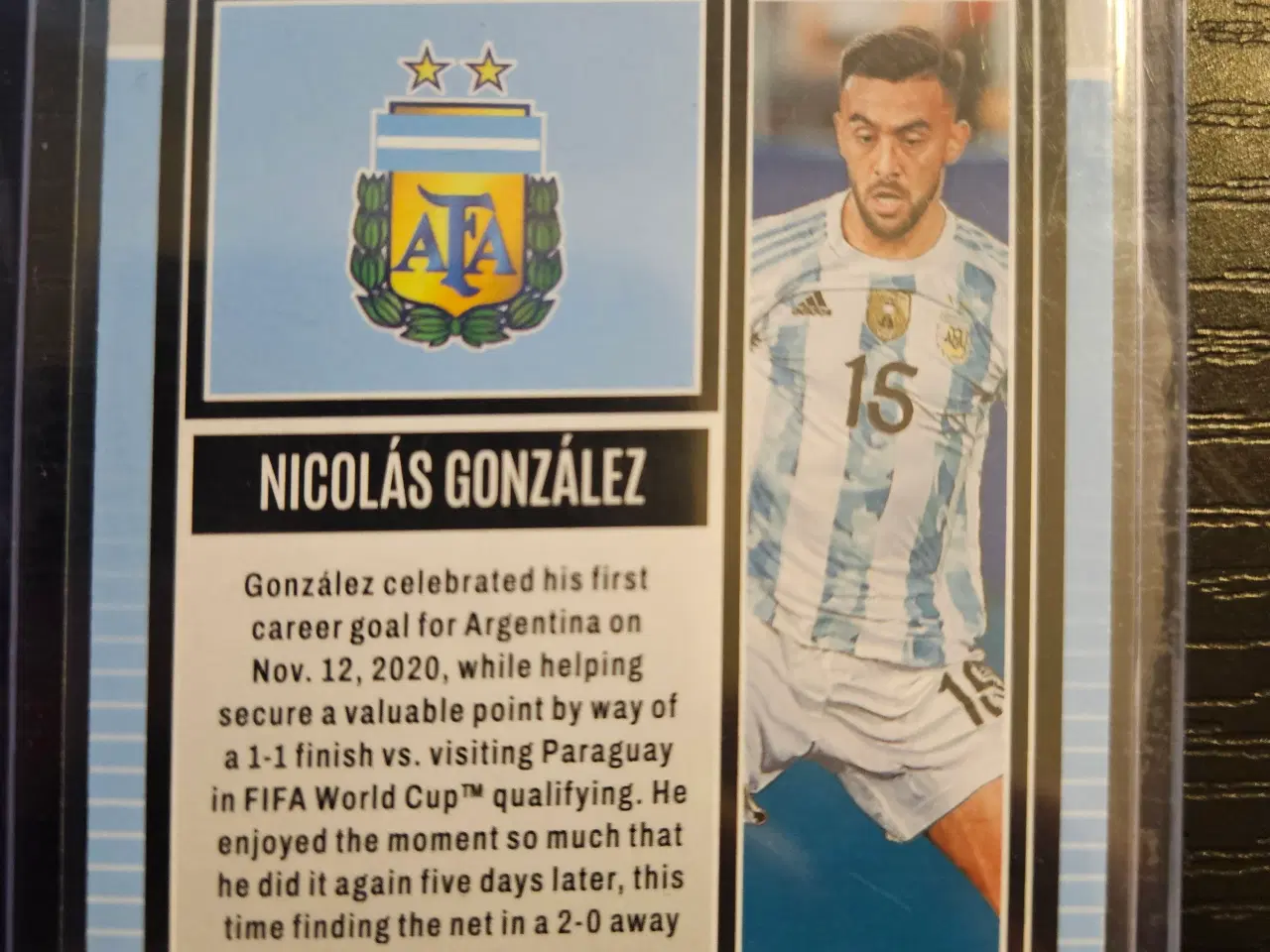 Billede 2 - Nicolas Gonzalez 11/65 Fodboldkort