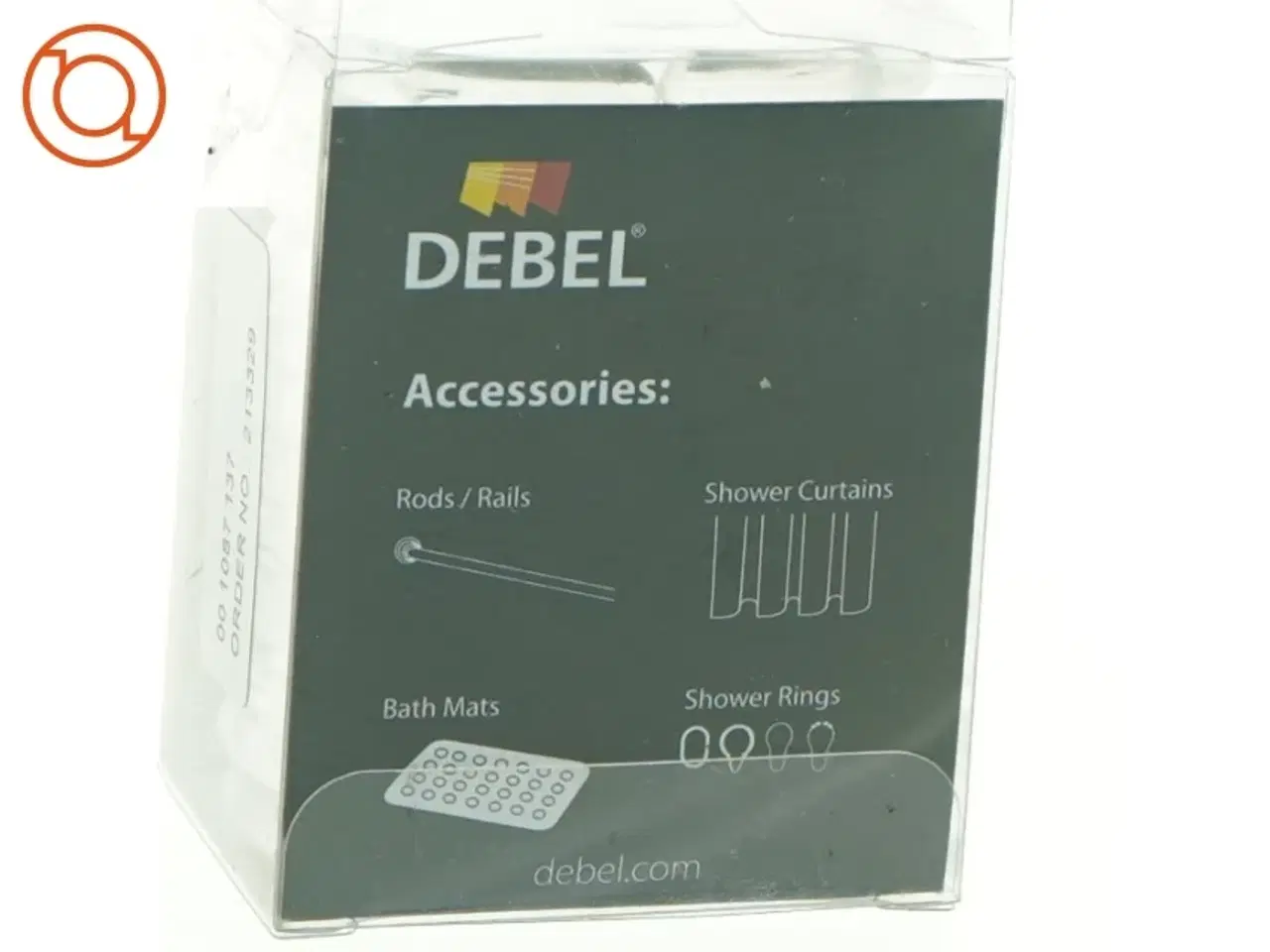 Billede 2 - DEBEL Transparent badeforhængsringe fra DEBEL (str. 6 x 4 cm)